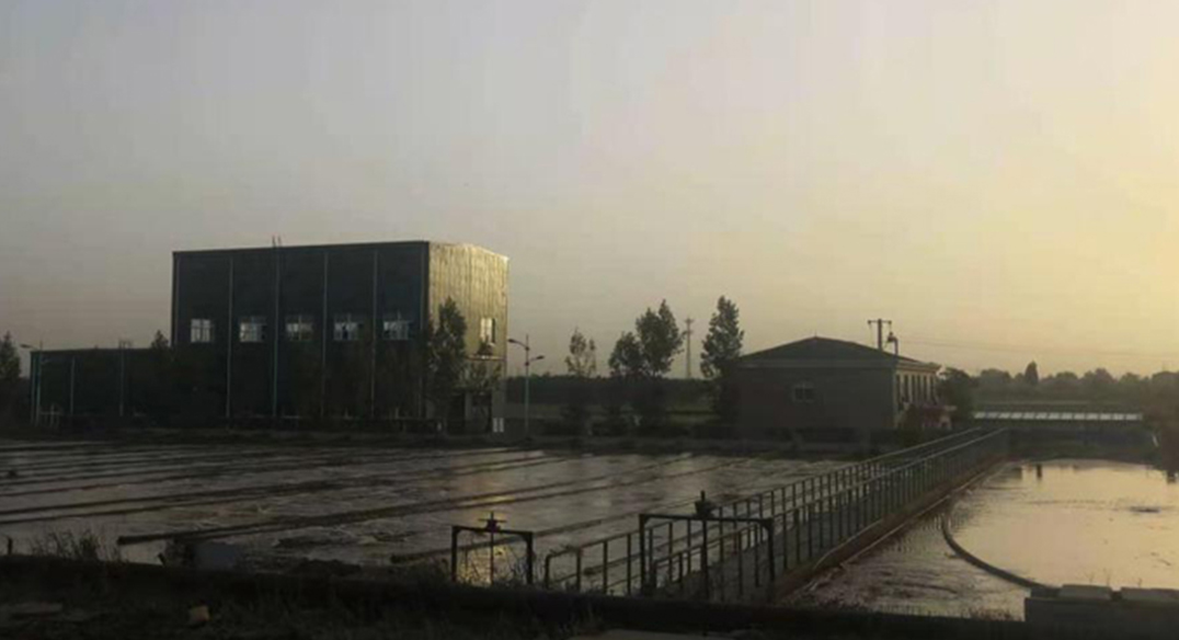 A sewage treatment plant in Tianjin
